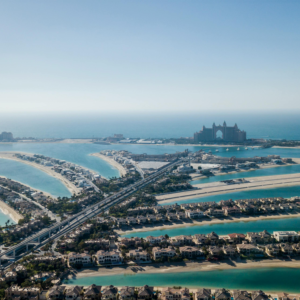 The view of palm jumeirah