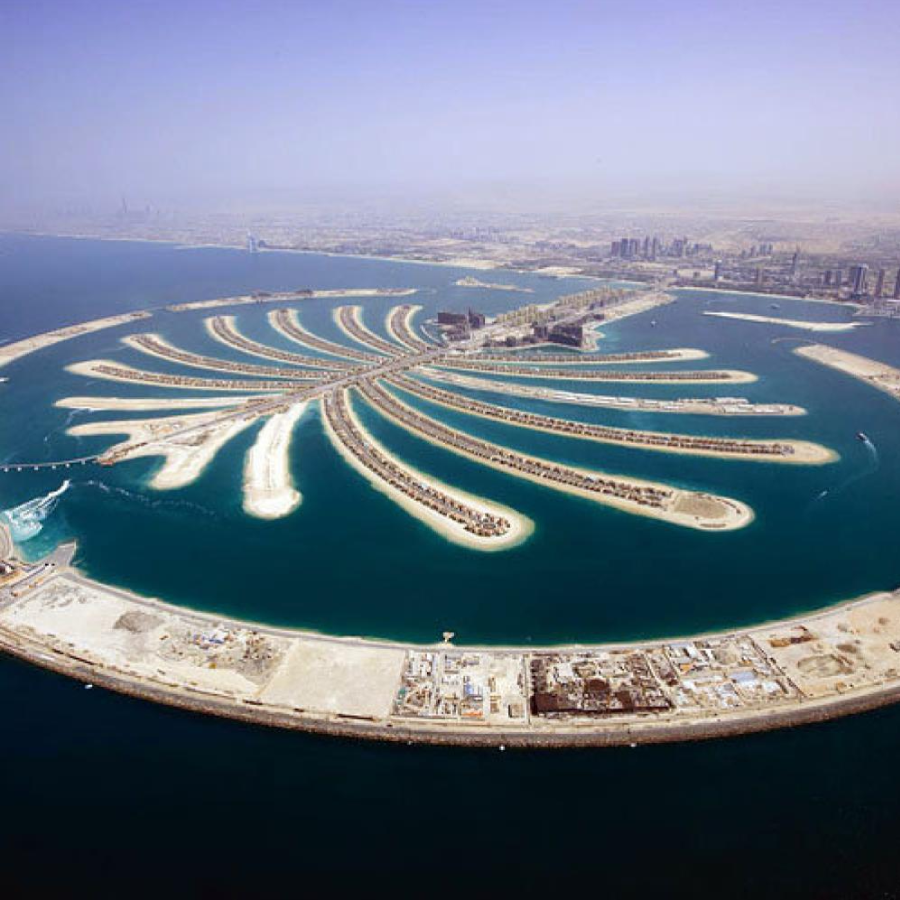 the view of palm jumeirah